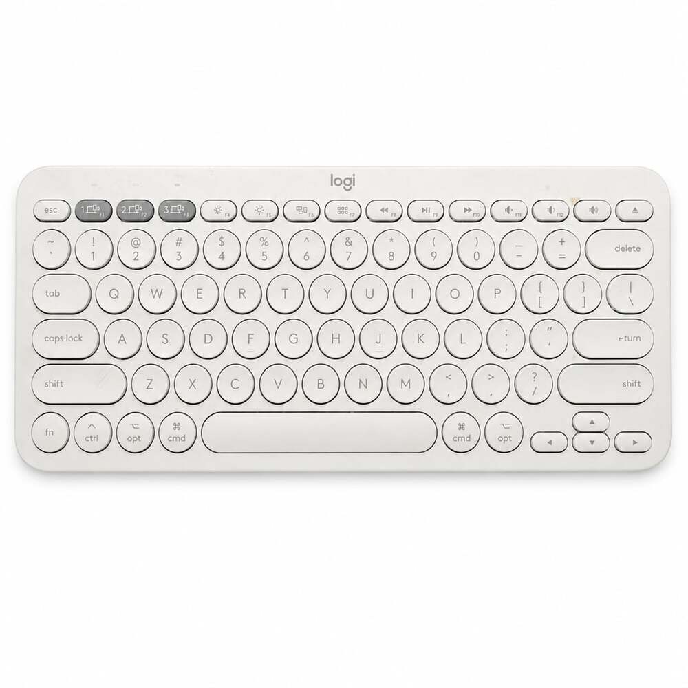 Logitech K380 Multi-Device Bluetooth Scissor Keyboard - Off-White